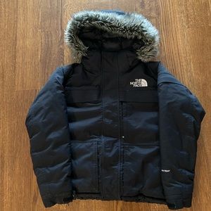 Men’s north face parka sz small, black